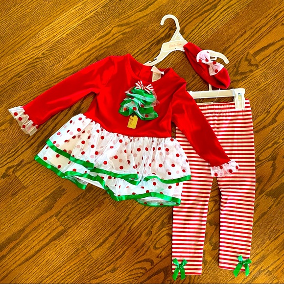 SOLD - NWT Three-Piece Holiday Outfit Set 3T